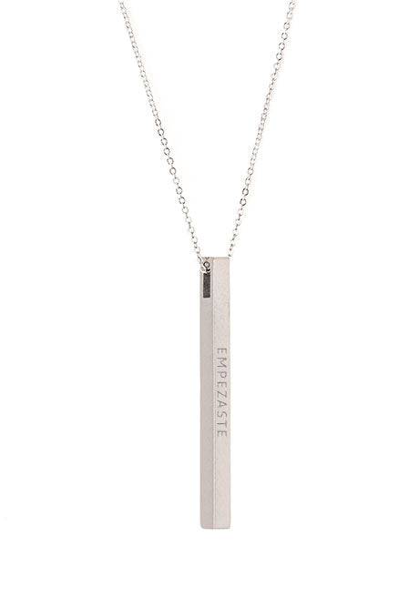  Collar de Barra  Recuerda por qué empezaste -Plata  Daniel Moksha