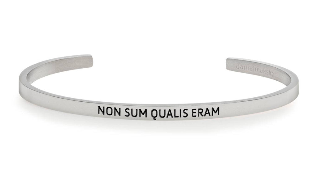 Pulsera Non sum qualis eram (ya no soy quien era) Plata Daniel Moksha