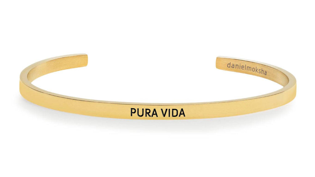 Pulsera Pura vida Oro Daniel Moksha